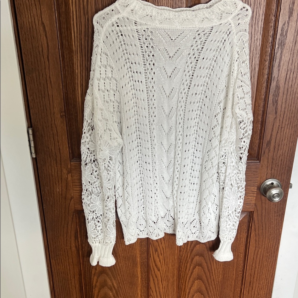 Women's White Knit Sweater